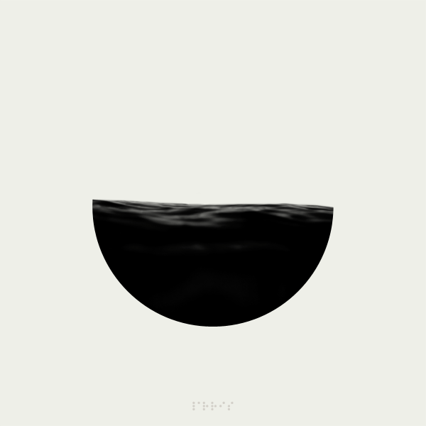 wave minimal dark black White water Ocean free circle mask Nature poster print series