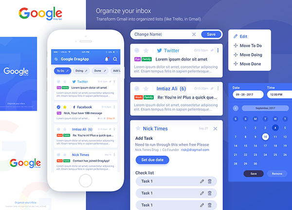 Google Drag Organize your inbox