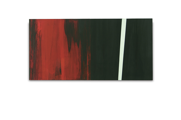 abstract painting black red painting gestural painting