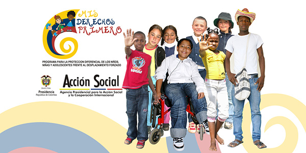 Logo Design PNN Accion Social Colombia MIs derechos primero Colombian Childs rights
