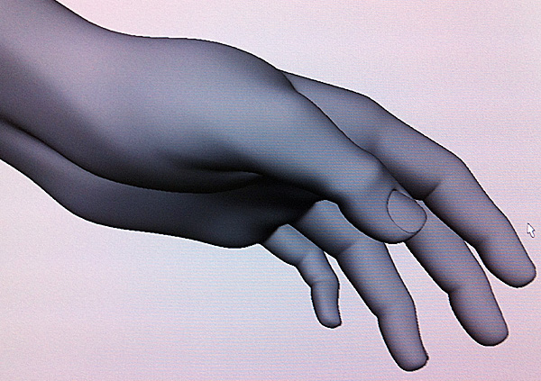3D model hand