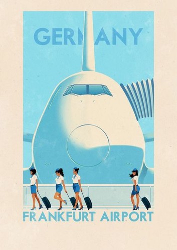 Travel poster graphic