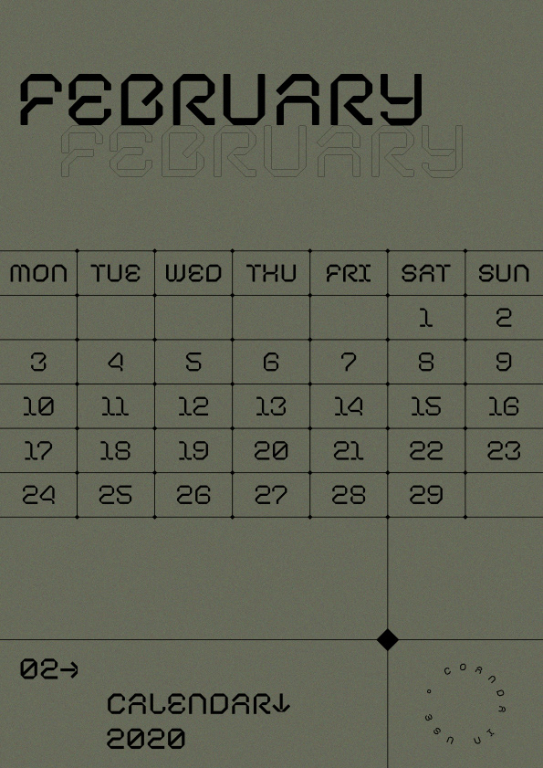 calendar download fatihkovac freebie kosovo typography  