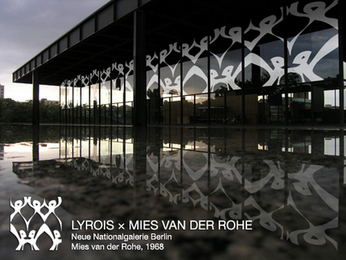 art decals etched glas facade lyrois mies van der rohe vinyl