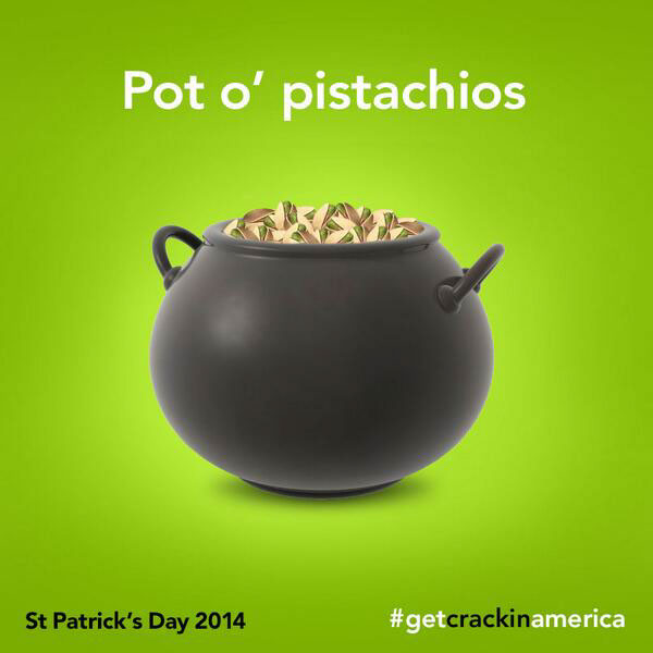 pistachios st patrick's day green