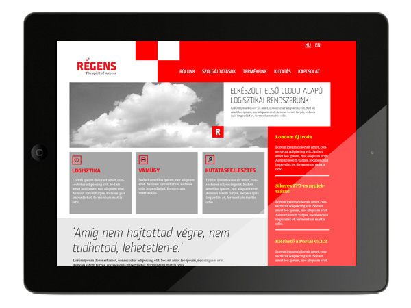 regens  branding  logotype  zwoelf  budapest red mood IT icons Website concept