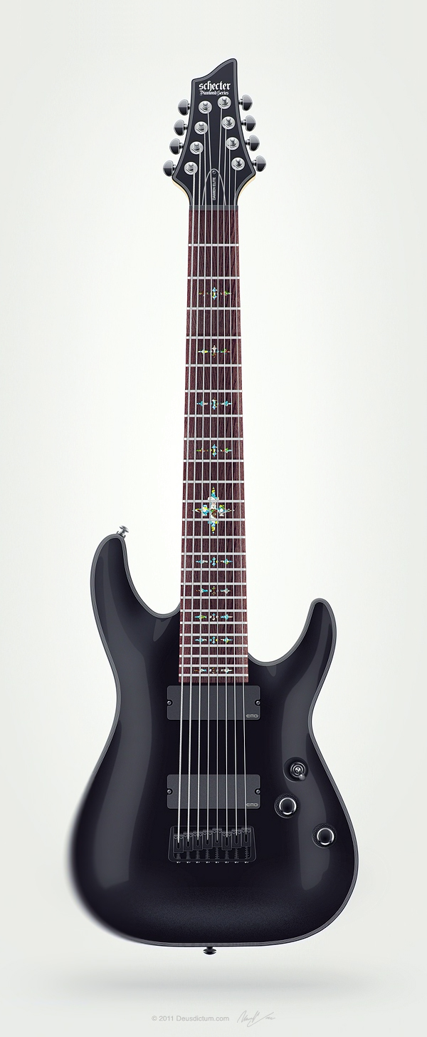 guitar electric guitar Schecter vector