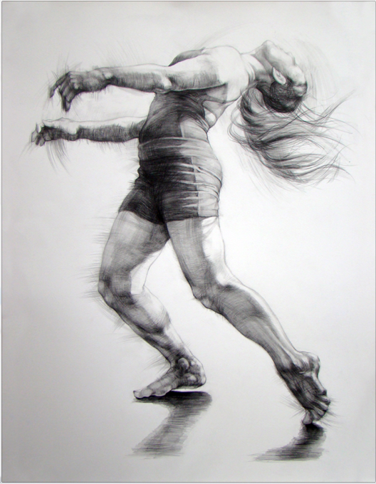 DANCE   Pencil drawing movement contemporary dance