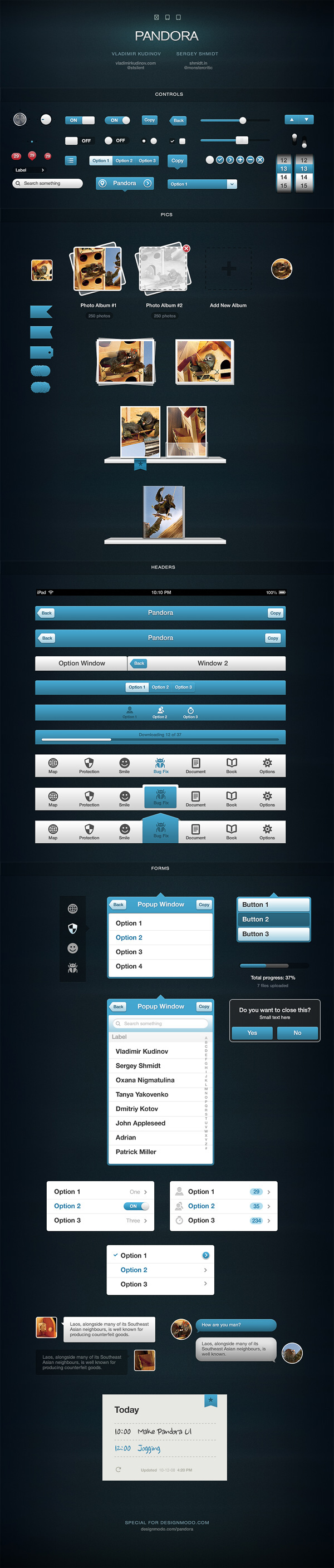 UI  user interface ios mobile iPad iphone ipad3 ui kit