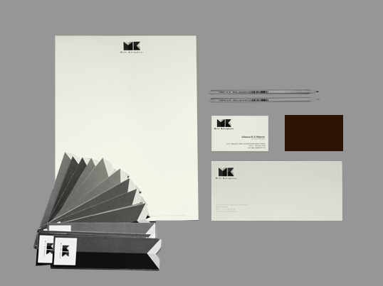 corporate identity library book modern national Envalope
