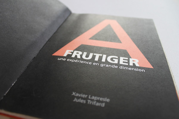 frutiger typography   editorial design  graphic design  typographical specymen architecture
