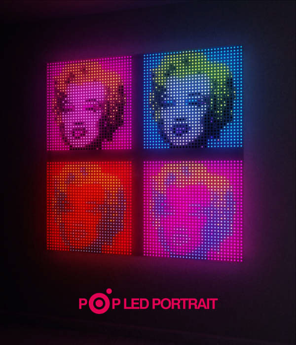 POPLED portrait designboom Marilyn Monroe