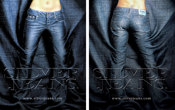 Silver Jeans pop poster flasher SJ1921 Label tags