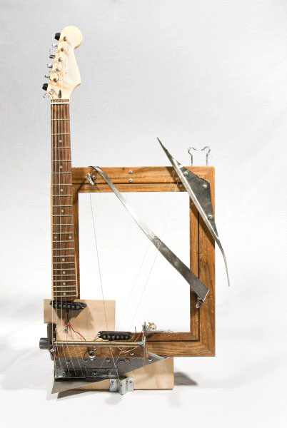 Custom Instrument guitar preformance Framtar sculpture