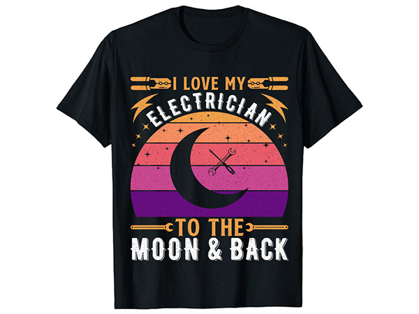 Electrician T-shirt Designs Bundle