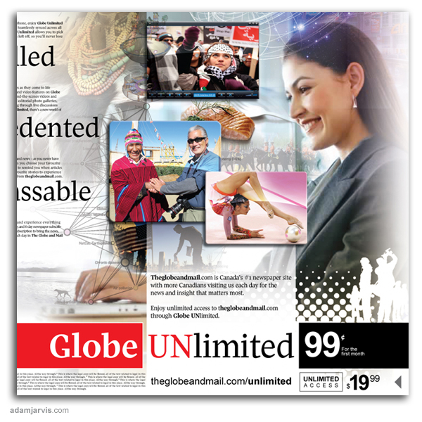newspaper magazine periodical online magazine Canada subscription membership Promotion globe and mail