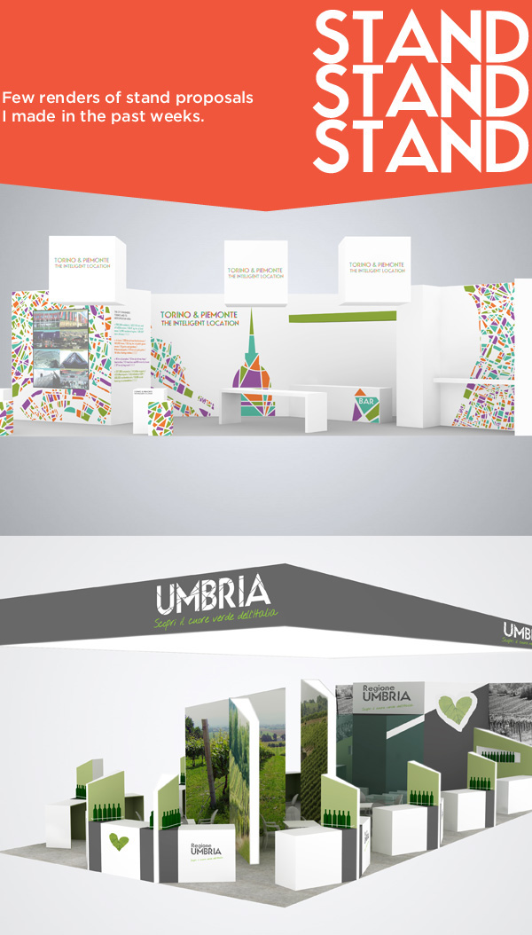 Stand Exhibition  Render Proposal Italy 3D