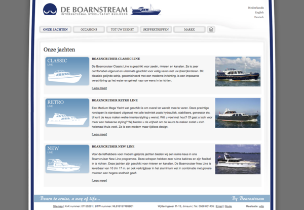 De Boarnstream Webdesign HTML css jeroen rijpstra Van der Let & Partners Identity