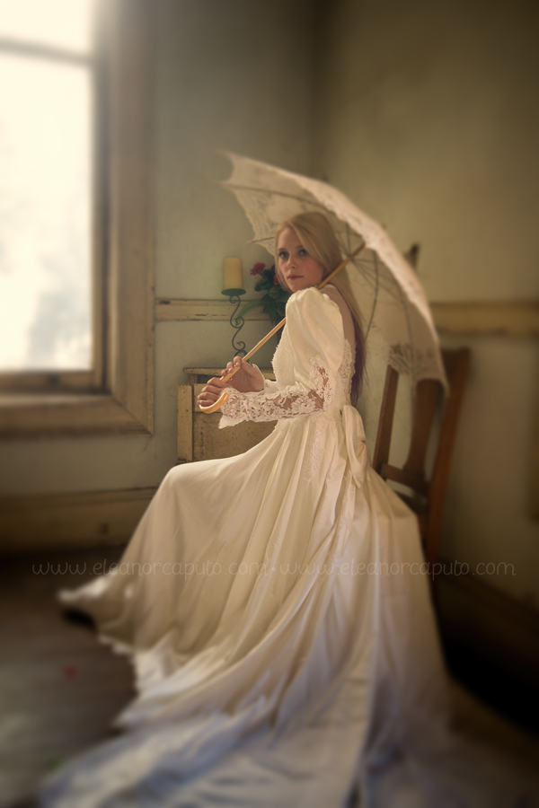 Miss Havisham zombie bride wedding dress Castle Preston Preston Castle