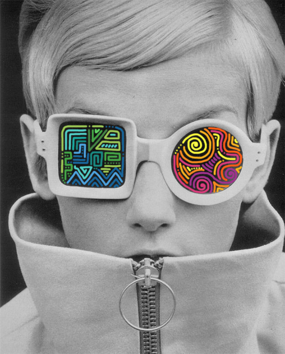 vintage ILLUSTRATION  gif Patterns 60s psychedelic art adobe hippie tribal