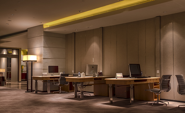 hotel meeting rooms reception Pantry work stations lighting furniture