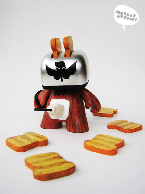 toasterboy  toaster bread toast Munny art toys custom toys Custom toys designertoys Kidrobot mongartoys urbantoys Urban urban art