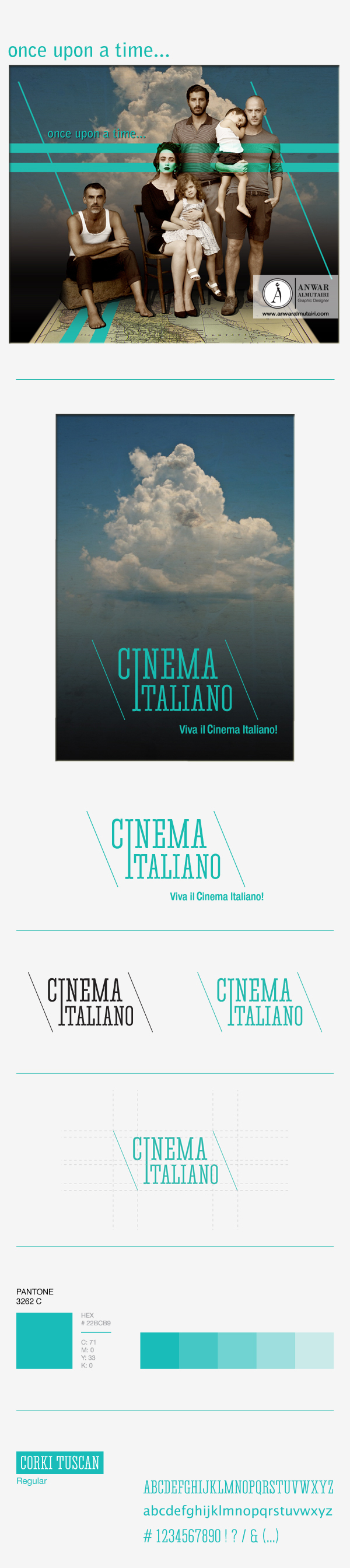 film festival  collage posters postcards Promotion Series Italian Cinema Festival italian logo magazine