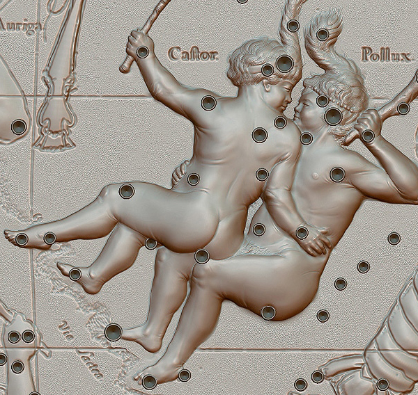 sculptures zodiac Hevelius sagittarius aquarius cancer libra Leo Virgo