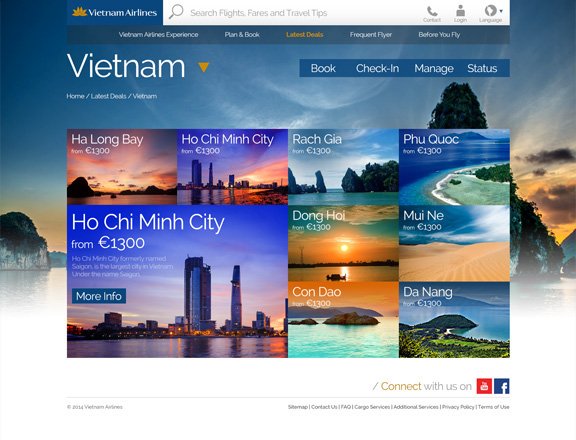 vietnam airlines airlines websites vietnam Responsive iPad Apps Mobile apps responsive layout modern web airlines website