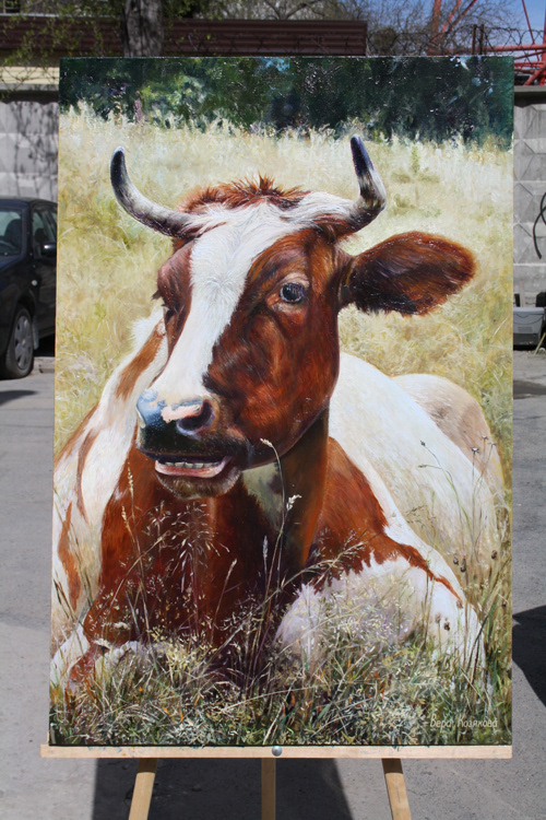 cow Realism animal animals oilpainting oiloncanvas animalism Nature portrait realistic