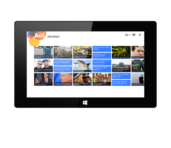 Windows 8 metro modern tablet  mobile application