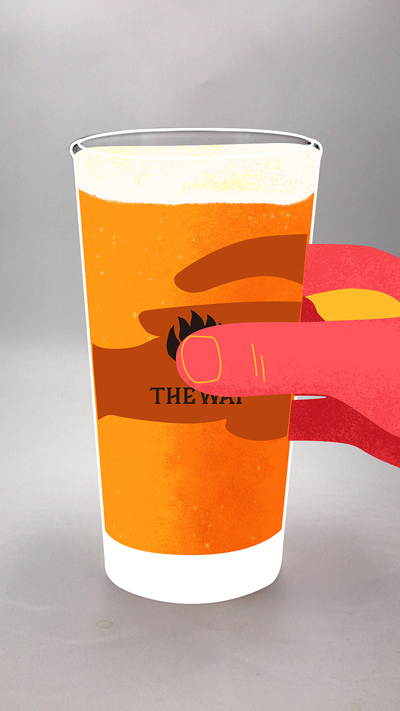 beer motion design Motion animation Glitch