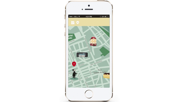 tyrmand warszawa warsaw app application city map play game 50s