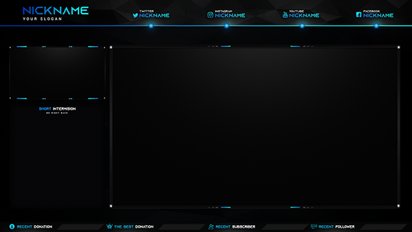 BEST TWITCH STREAM OVERLAY TEMPLATE 2019 DOWNLOAD