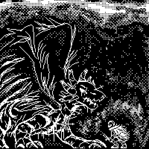 Pixel art pixel hen wolf robot dragon skull
