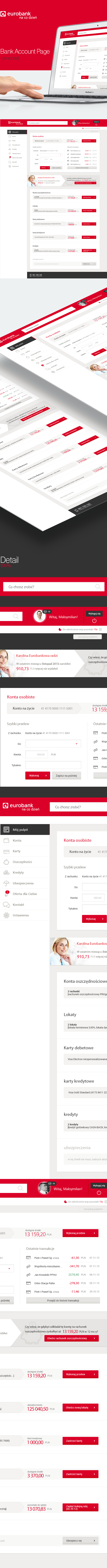 Bank Account Page Bank account page eurobank poland TouchDesign touchdesign.pl