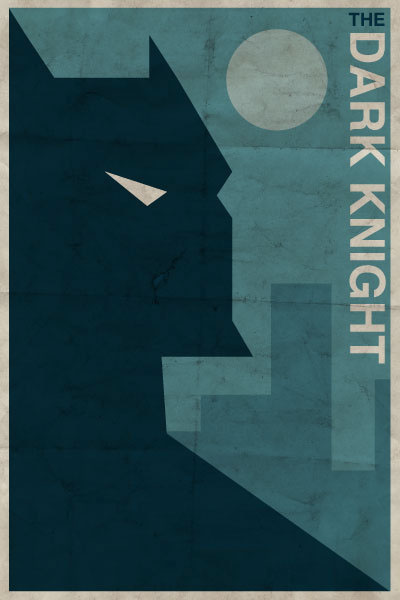 Vintage-style DC Character Posters
