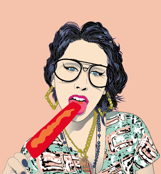 Kreayshawn rapper colorful