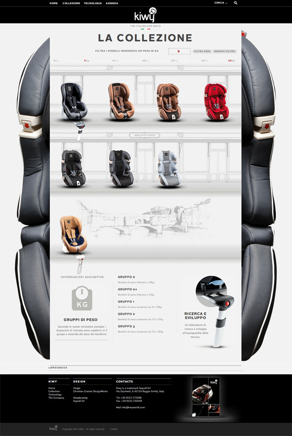 kiwy  web  site  design  kiwyworld  pier  product  seats  Car