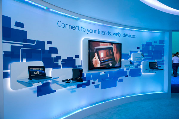 Microsoft ces Las Vegas xbox Keynote booth Exhibition  Stand windows exhibit