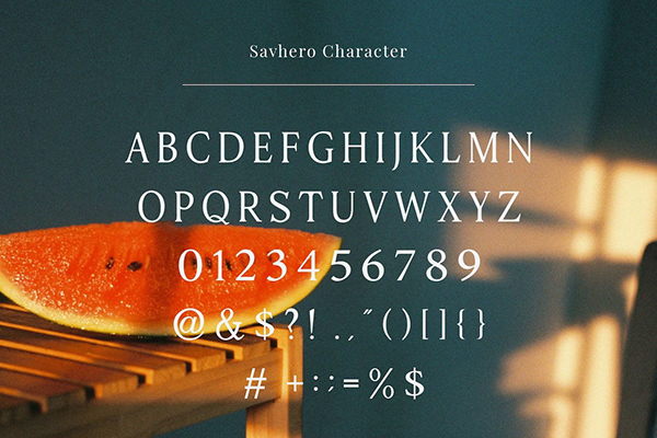 Savhero - Nostalgic Elegant Serif Font