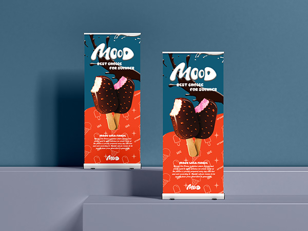 Mood Ice Cream Logo Branding And Packaging Design