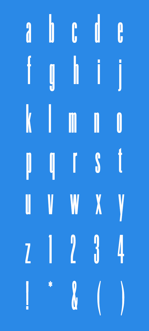 Terry Koppel Typeface open type wood type