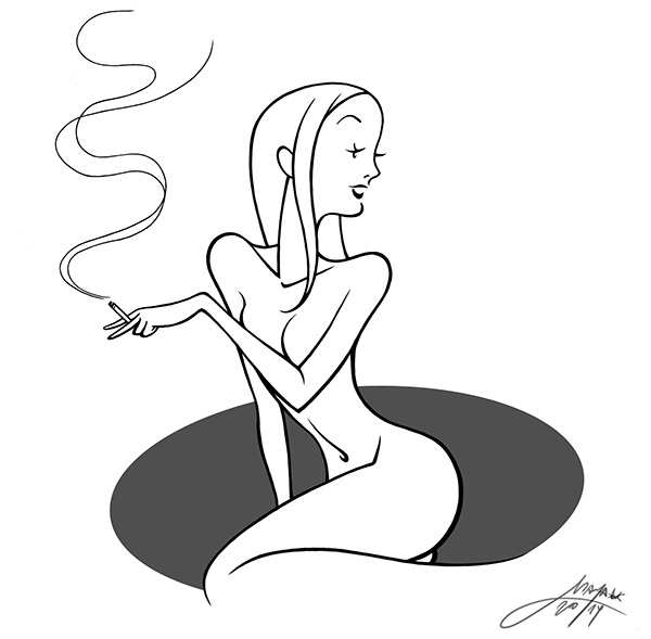 smoker Chick pixelskaya
