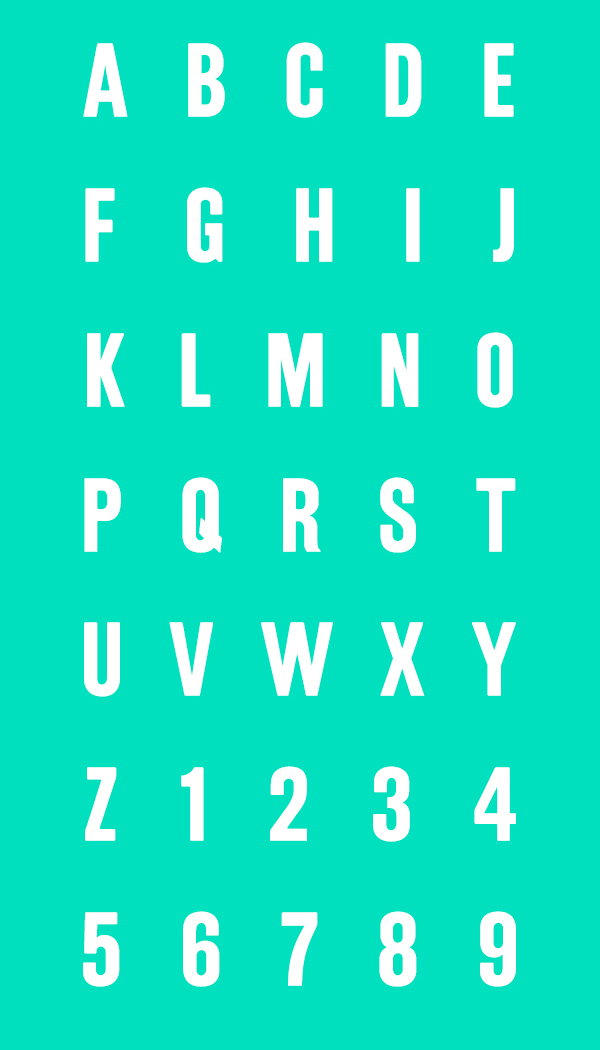 Terry Koppel Typeface open type eten wood type