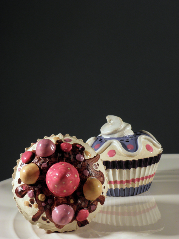 ceramics   cupcakes  Colorful decorative  design  Earthenware