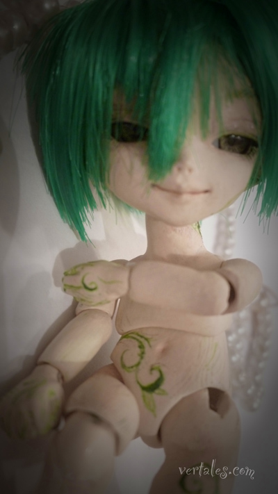 green doll bjd joints puppet flumo toy