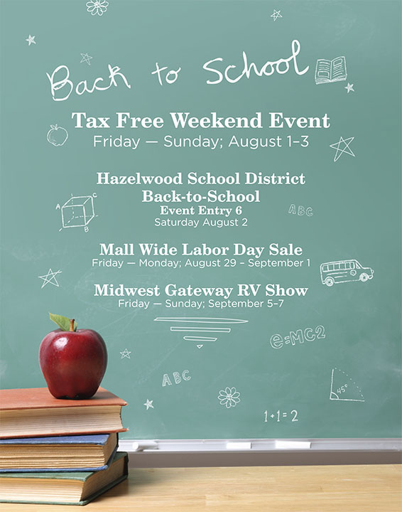 sales Events back to school Fall poster