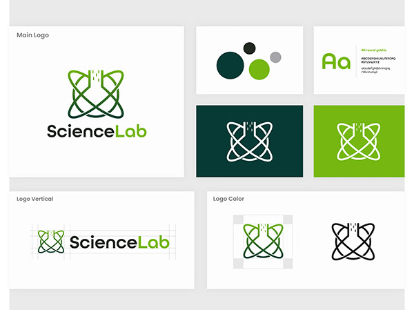 Laboratory logo - doctor lab - lab logo branding