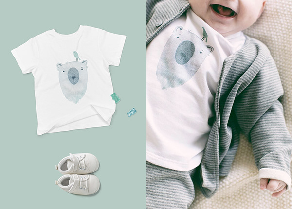 T-shirt designs for baby apparel